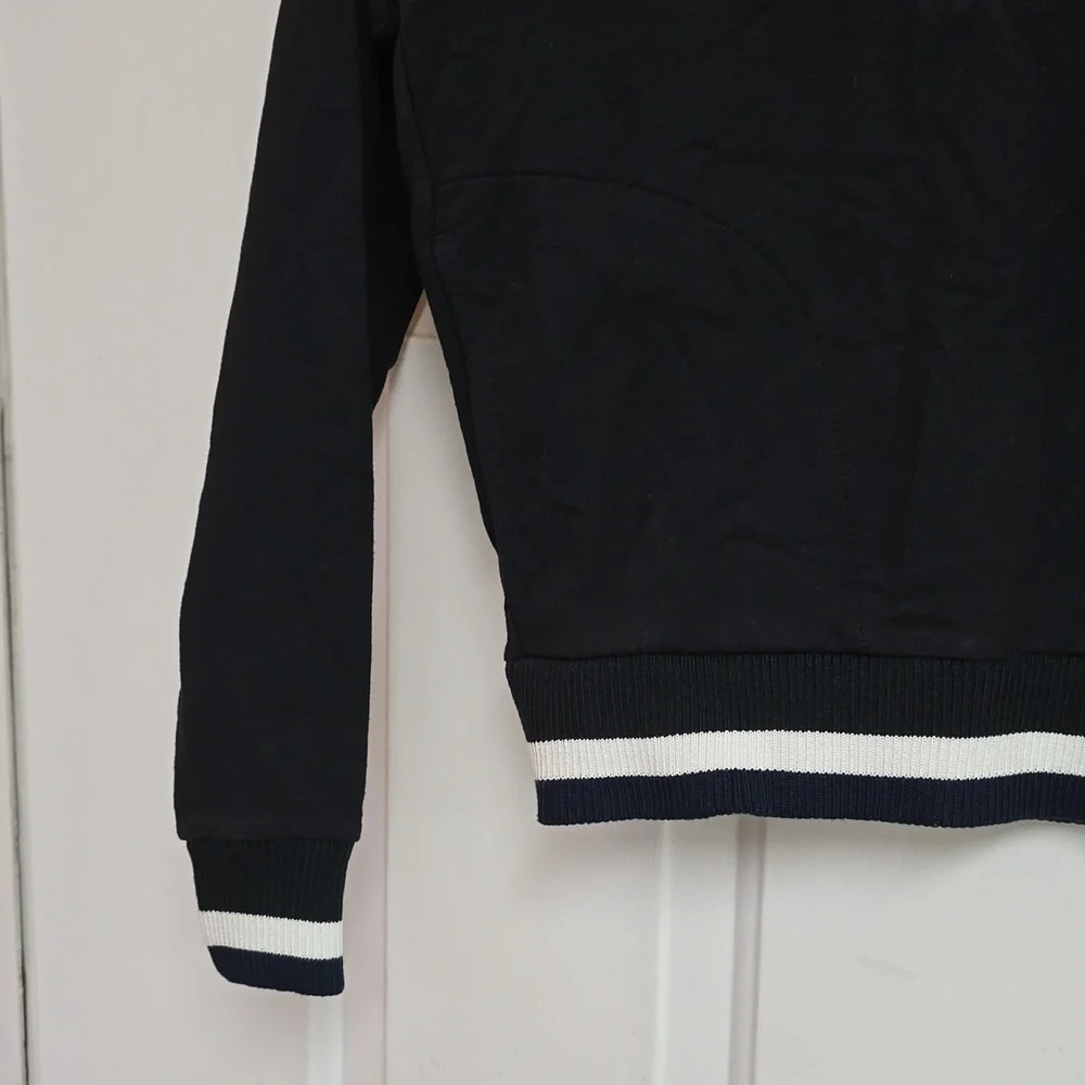 J.Crew Black Pants with White Stripe And Sweater